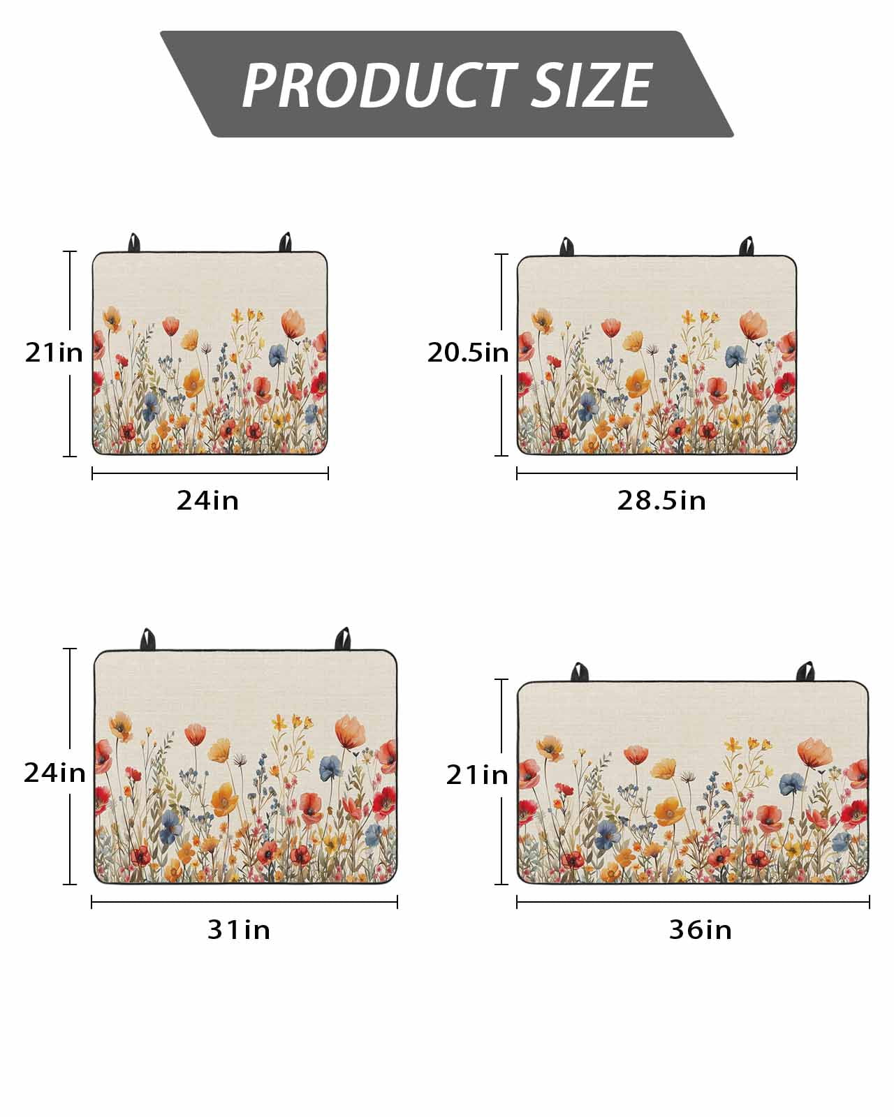 Stove Top Covers for Electric Stove,Yellow Red Blue Spring Floral Glass Stovetop Cover Protector,Watercolor Botanical Summer Flowers Cooktop Protector Oven Mat for Kitchen Countertop 28.5"x20.5"