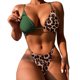 thumbnail image 1 of Gibobby Traje de baño de una pieza Traje de baño Seaxy Traje de baño Fruncido Mujer Traje sólido Halter Trajes de baño Piezas One Trajes de baño(Verde,M), 1 of 5