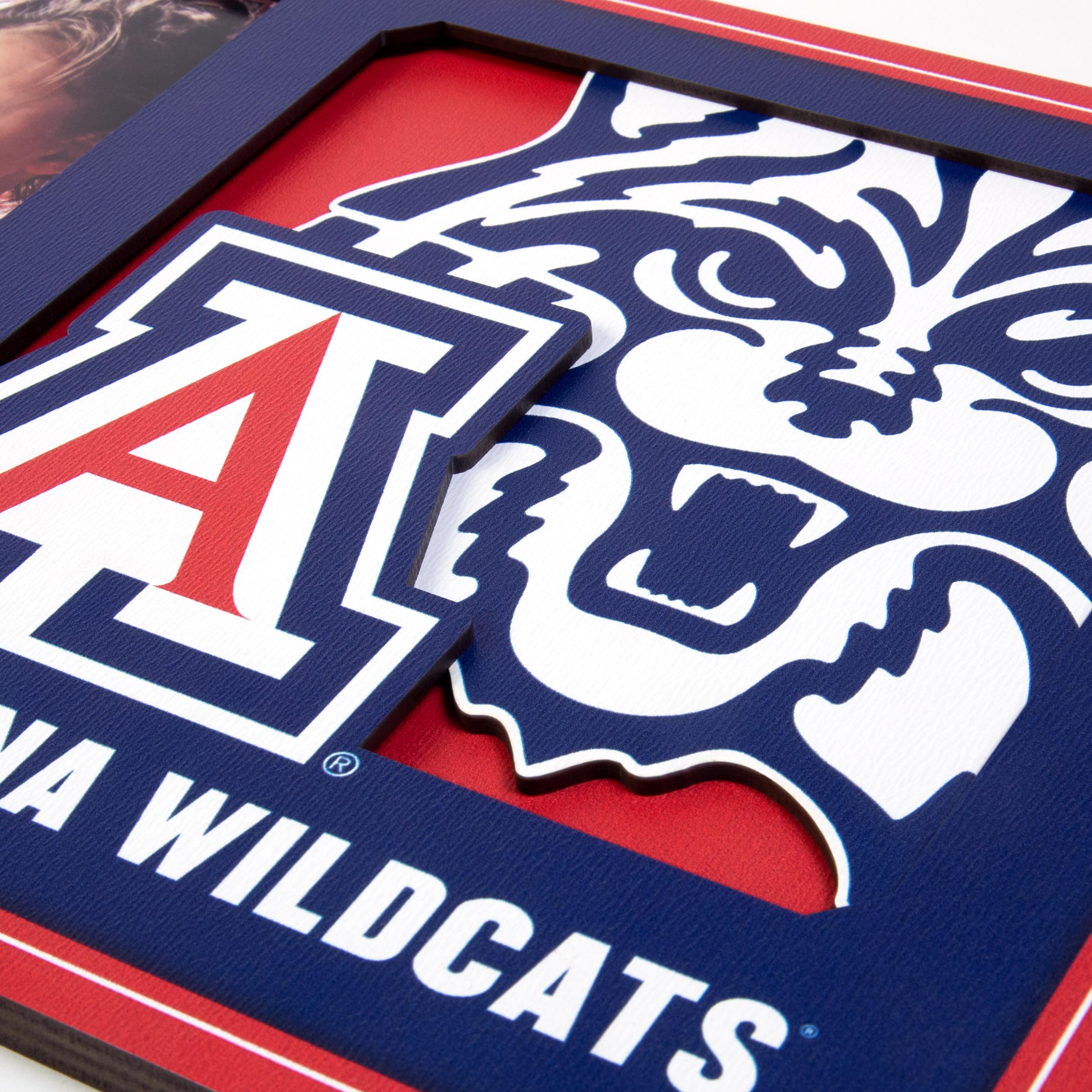 Arizona Wildcats 3D Logo Picture Frame