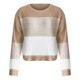 thumbnail image 4 of Suéter de manga larga con cuello en O de línea de empalme de color sólido informal para mujer Blusa Fridja hjk973, 4 of 5
