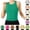 Green-a, variant on Women's Tank Top Built in Bra Ribbed Crew Neck Sleeveless Fitted Yoga Shirt for Workout Running Pullover Cropped Tanks Green-a