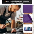thumbnail image 3 of Designed For iPhone 16e Wallet Phone Case,Flip Folding Kickstand,Stylish Litchi PU Leather Design,With Card Slots,Wrist Strap,Shockproof Drop Proof Rugged Phone Case Cover,Purple, 3 of 6