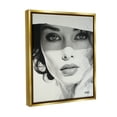thumbnail image 4 of Stupell Industries Close Up Fashion Portrait Beauty & Fashion Painting Gold Floater Framed Canvas Art Print Wall Art, 17 x 21, 4 of 10
