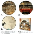 thumbnail image 3 of Designart "Vintage China Template" Cityscapes Wall Art - Industrial Orange Beijing Bedroom Canvas Wall Art, 3 of 6