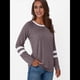 thumbnail image 5 of Camisetas de Larga para Mujer, Camisetas Casuales con Cuello Redondo y Bloques de Color, Ropa de Moda de Otoño, Conjuntos Modernos Colorante para Pasta de Frijoles L, 5 of 8