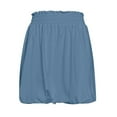 thumbnail image 5 of Daznico Women's Boho Ruffled High Waisted Skorts with Pockets, Casual Puff Mini Skirts, Cute Going Out Shorts,Size M, 5 of 5