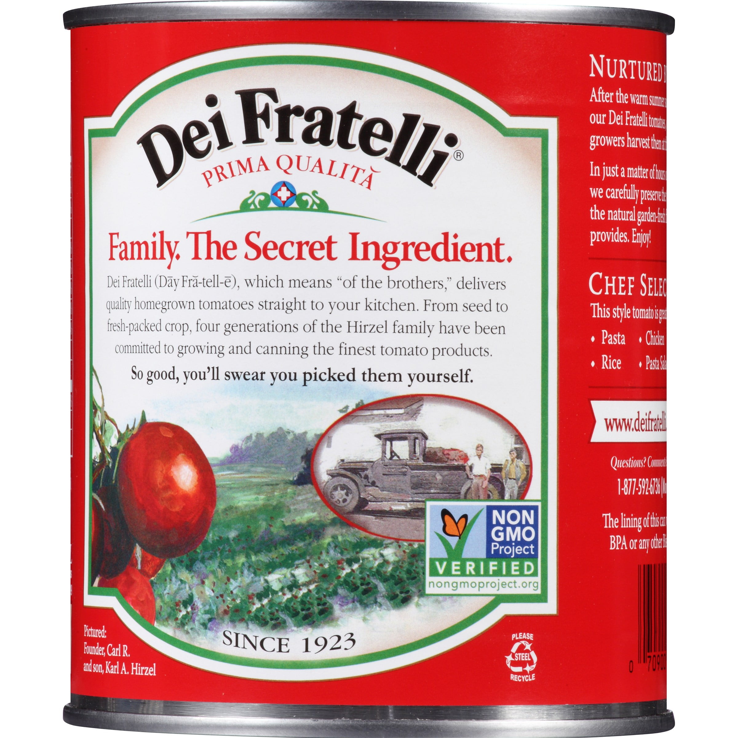 (2 pack) Hirzel Canning  & Farms Dei Fratelli  Tomatoes, Herbs & Olive Oil, 28 oz