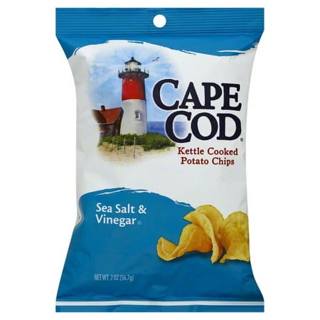 6 ct CAPE COD SEA SALT & VINEGAR CHIPS 2oz (Best Fudge On Cape Cod)