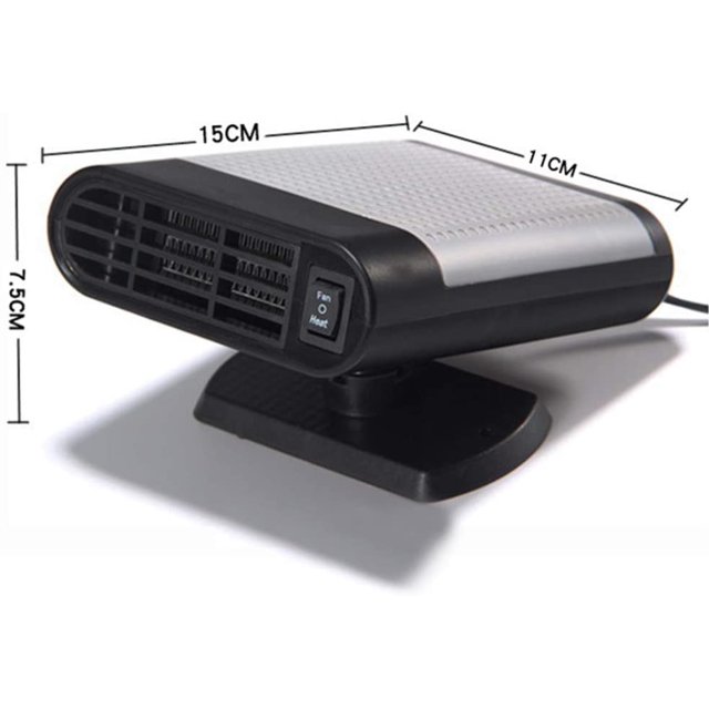 Calentador portátil para parabrisas de coche, 12 V, Mini ventilador de refrigeración, descongelador para coche, camión, furgoneta LingWen 9024735529903