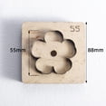thumbnail image 7 of Cutting Dies,Flower Shape PU Leather Cutting Die Durable,Die Cutting Machine DIY Handicraft Cutter,DIY Leather Crafts Die Cutter Tool Supplies,Key Bag Case Cutting Die Wooden Handmade 55mm, 7 of 7