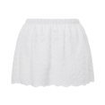 thumbnail image 3 of Women‘s Lace Shirt Extender Layering Fake Top Lower Sweep Half-Length Plus Size A Version Underskirt Black L, 3 of 4
