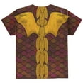 thumbnail image 2 of Halloween T-Shirt Jeunesse Rouge Dragon à Imprimé Intégral, 2 of 2