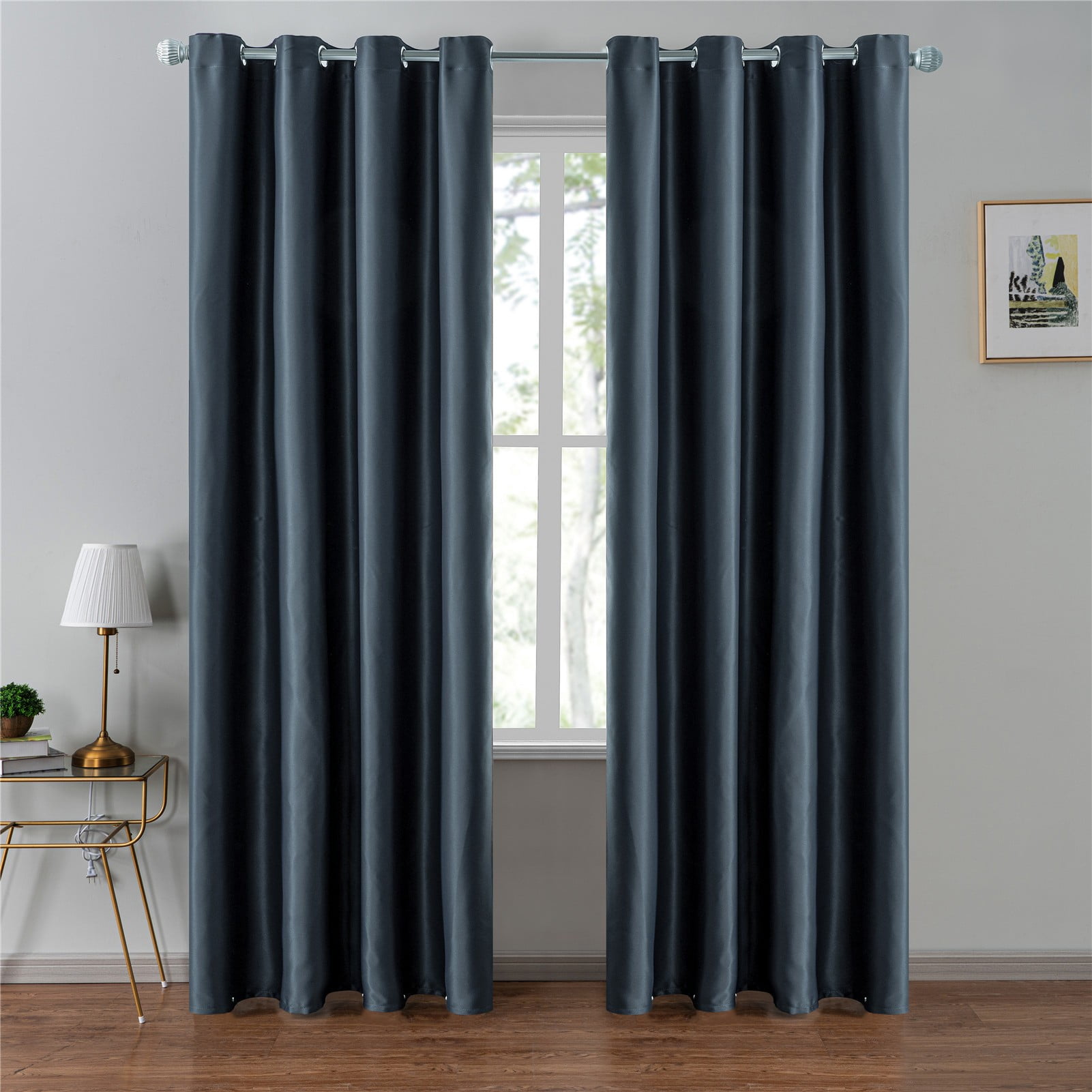 Top Finel 100% Blackout Curtains 132 x 160 inches Long for Bedroom ...