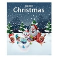 thumbnail image 1 of XINSHIDE Winter Warm Blanket Christmas Snowman Winter Plush Decoration Wool Plush Picnic Blanket Holiday Santa Blanket And Home Blanket (125 X 150 Cm) Navidad, 1 of 4