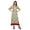 Beige, variant on Printed Pleated Dress Elbow Sleeve Tunic Summer Wear Kurti For Women