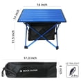 thumbnail image 2 of Mesa de Camping Portátil ROCK CLOUD Ultraligera de Aluminio Azul, 2 of 7