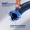 thumbnail image 5 of Kohree 20FT RV Sewer Hose Kit, 24-Mil Heavy Duty TPE Material for Abrasion Resistance and Crush Protection, UV-Resistant Heavy Duty Waste Hose for RV Camper & Travel Trailer, 5 of 9