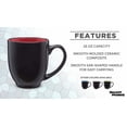 thumbnail image 2 of Bistro Coffee Mugs 16 oz. Set of 10, Bulk Pack - Great for Tea, Cocoa, Diner, Travel mugs - Red, 2 of 5