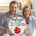 thumbnail image 6 of XIEULQP Welcome to Classroom Front Door Decoration Sign, Seasonal Door Sign - Interchangeable Wooden Plaque for Classroom/Home, DIY Wall Decor for Holidays & Back-to-School, 6 of 6