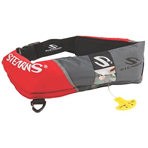 NEW Stearns Inflatable PFD 16g Manual Belt Red/Gray 2000013885 