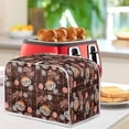 thumbnail image 3 of UNICEU Candy Coffee Print Toaster Cover 2 Slience Christmas Home Decor Fingerprint Protection Toaster Dus Cover for Bread Maker Kitchen Small Appliance Protection Storage Bags,Size S, 3 of 7
