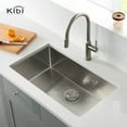 thumbnail image 3 of Kibi 30? Handcrafted Undermount Single Bowl 16 gauge Stainless Steel Kitchen Sink ? K1-S30, 3 of 5
