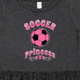 thumbnail image 4 of Inktastic Soccer Princess Girls Toddler Dress, 4 of 5