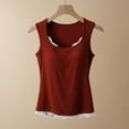 thumbnail image 2 of RXMEKW Camisole à Bretelles Sans Manches pour Femmes comme Haut de Pyjama en Polyester, Noir, 2 of 3