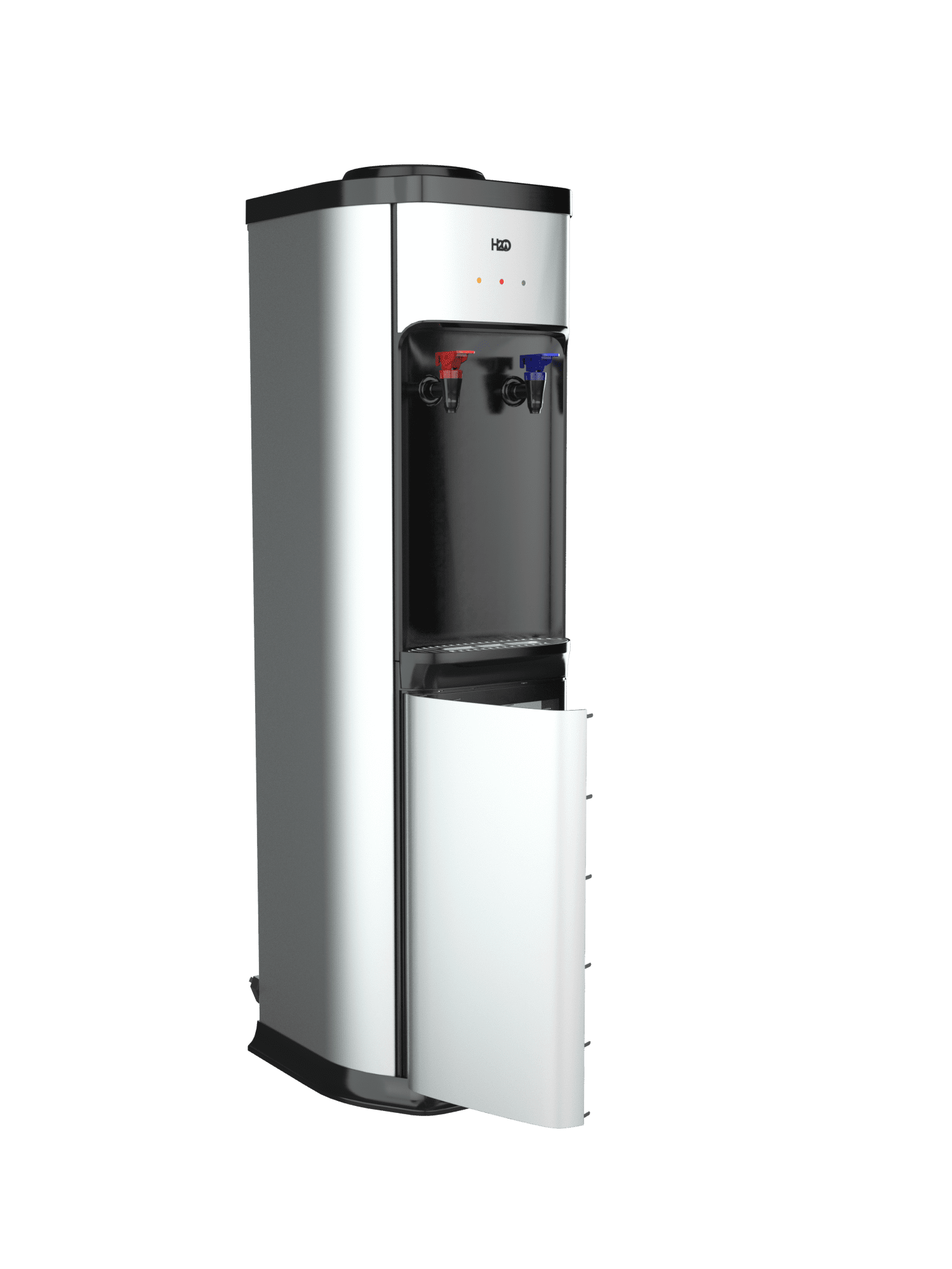 H2O-98 Top Load Water Dispenser in Black, Providing 40-48° F Cold Water, h2o, 40.5 inch Height