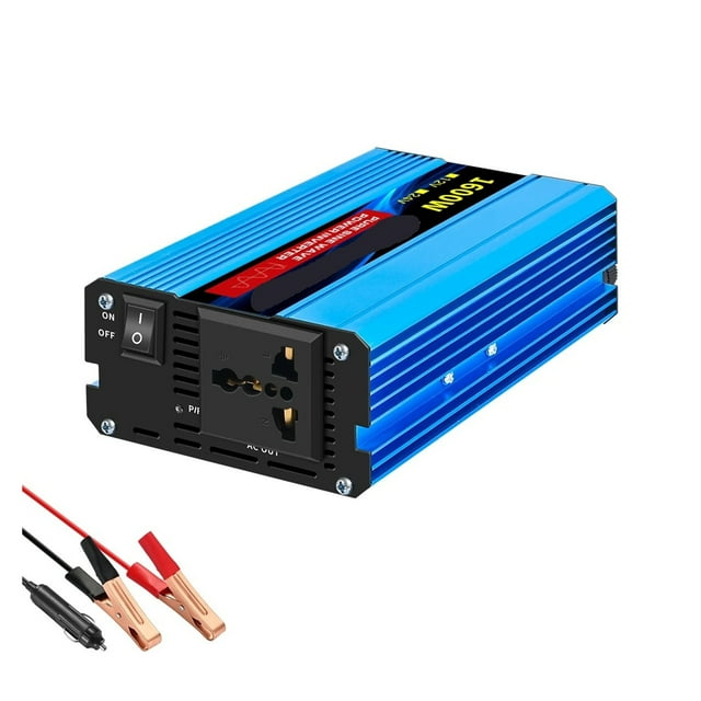 Pure Sine Wave Inverter DC 12V to AC 110 V 50hz Power Inverter Charger Adapter Universal Socket ,Easy to Use