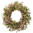 thumbnail image 2 of Northlight Berries and Olives Artificial Spring Wreath - 25" - Pastel, 2 of 5
