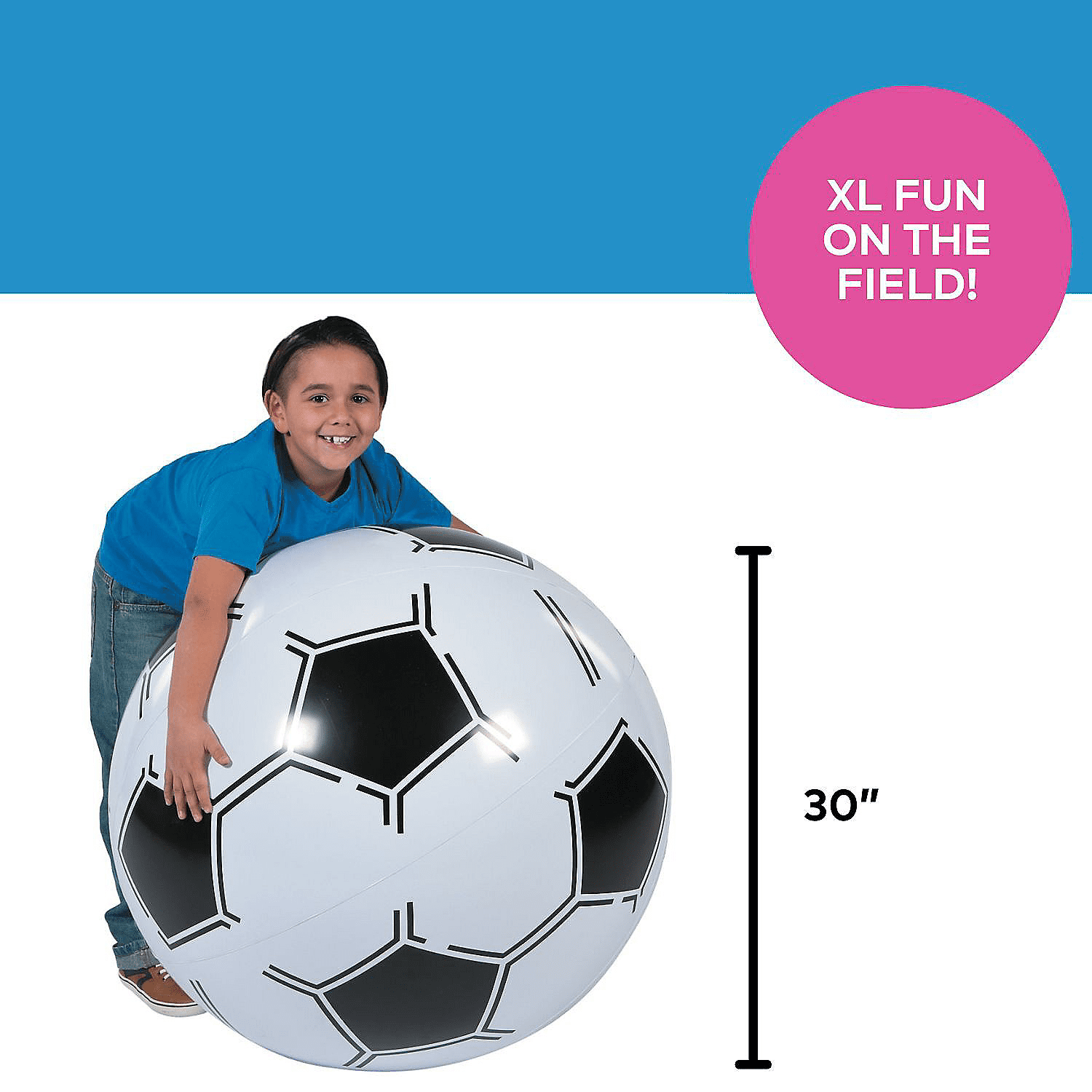 Large Soccer Ball Inflate - Toys - 1 Piece