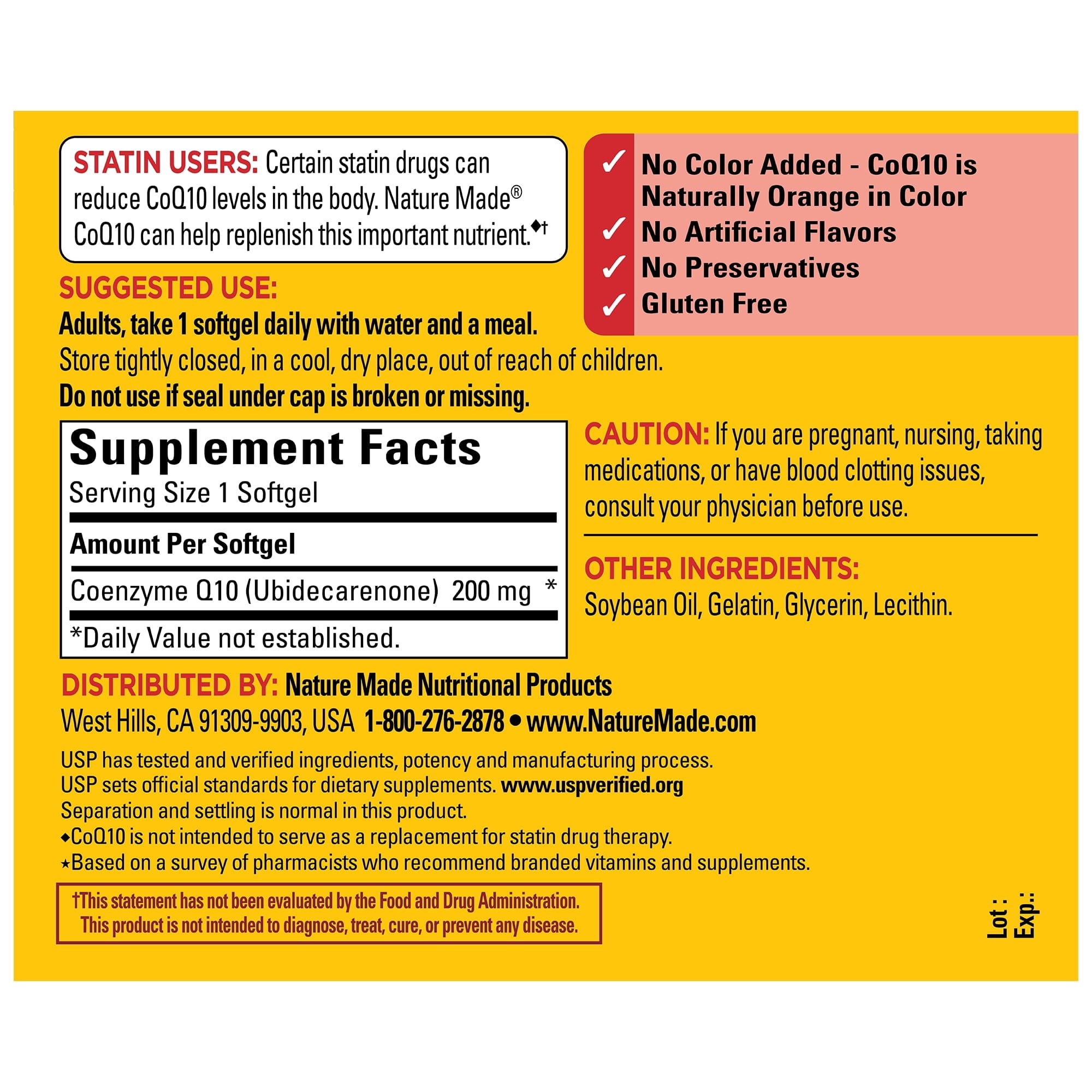 Nature Made CoQ10 -- 200 mg - 80 Softgels