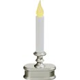 thumbnail image 1 of XODUS Innovations FPC1221P Battery Operated LED Dusk to Dawn Window Candle with Realistic Amber Flame, Pewter, 1 of 5