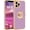 Lavender Purple/Gold, variant on iPhone 12 Pro Case,iPhone 12 Pro Phone Case with Stand Ring Holder,360° Rotatable Magnetic Kickstand Shiny Plating Gold Edge Slim Soft TPU Shockproof Protective Case for Women,Lavender Purple