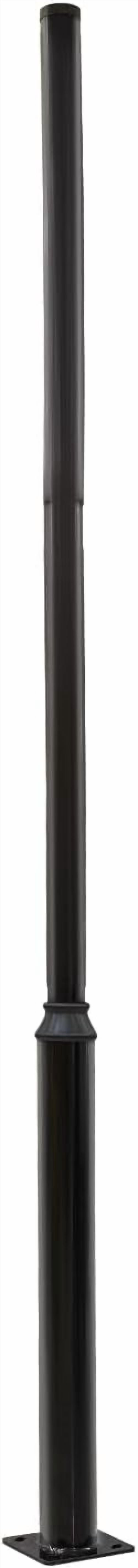 FOGGBET Metal Solar Lamp Post 16ft Tall Street Light Pole for Outdoor Light with Sturdy Base Solar Lights Split Pole for Courtyard Pathway Patio Flag Post (114mm+76mm)