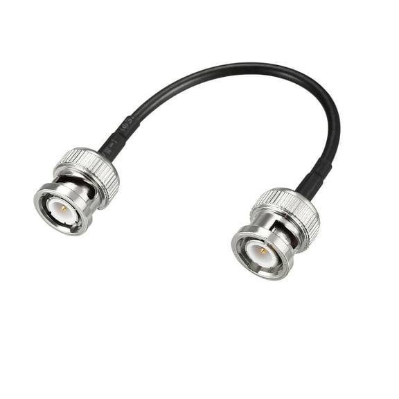 Uxcell BNC Male to Male Coaxial Jumper Cable 50 ohm 4-inch RG174