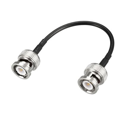 Uxcell BNC Male to Male Coaxial Jumper Cable 50 ohm 4-inch RG174