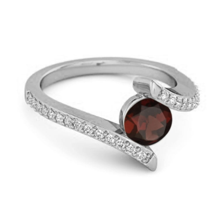 Garnet ring deals walmart