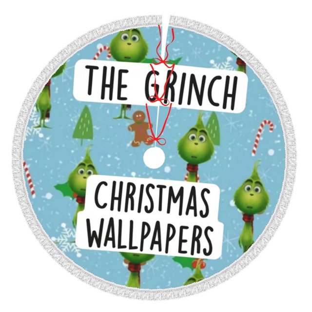 Faldas para árbol de Navidad Grin-Ch de 36 pulgadas, tapete para árbol de Navidad para fiestas de invierno, falda para árbol de Navidad para decoraciones navideñas rústicas