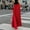 2*Red, variant on Whlbf Womens Skirts Midi Length Plus Size,Womens High Waist Fold Soild Vintage Loose Beach Wrap Maxi Long Skirt