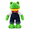 12.6in, variant on Cute Frog Plush Toy Stuffed Animal Soft Polyester Plush Doll Green Gift Idea Cuddly