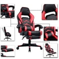 thumbnail image 2 of Gaming Chair with Footrest and Reclining Backrest, Racing Style High Back Office Chair, 2 of 7