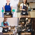 thumbnail image 7 of Lanola Waitress Server Apron with 7 Pockets, Black Waterproof Waiter Half Apron with Zippers & Adjustable Belt, Unisex Waist Apron for Restaurant Servers Kitchen Staff Bartender Barista, 7 of 7