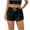 01 Black, variant on Weiqiqre Womens Shorts Casual Fuzzy Pajama Shorts Fleece Lounge Short Pants