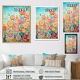 thumbnail image 4 of Designart "The Impressionistic Coral Reef Barrier" Coastal Coral Under Water Floater Framed Wall Art Living Room, 4 of 5