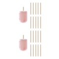 thumbnail image 3 of Wosthever Moldes para helados, congelador, cocina de plástico, verano, congelación, molde para hacer alimentos, reutilizable, Manual, hecho a Rosa 2Conjunto, 3 of 6