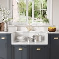thumbnail image 5 of Nuie Kitchen Sink 33" Single Bowl Apron Front, Fireclay Ceramic Kitchen Sink 33x18x10", 5 of 6