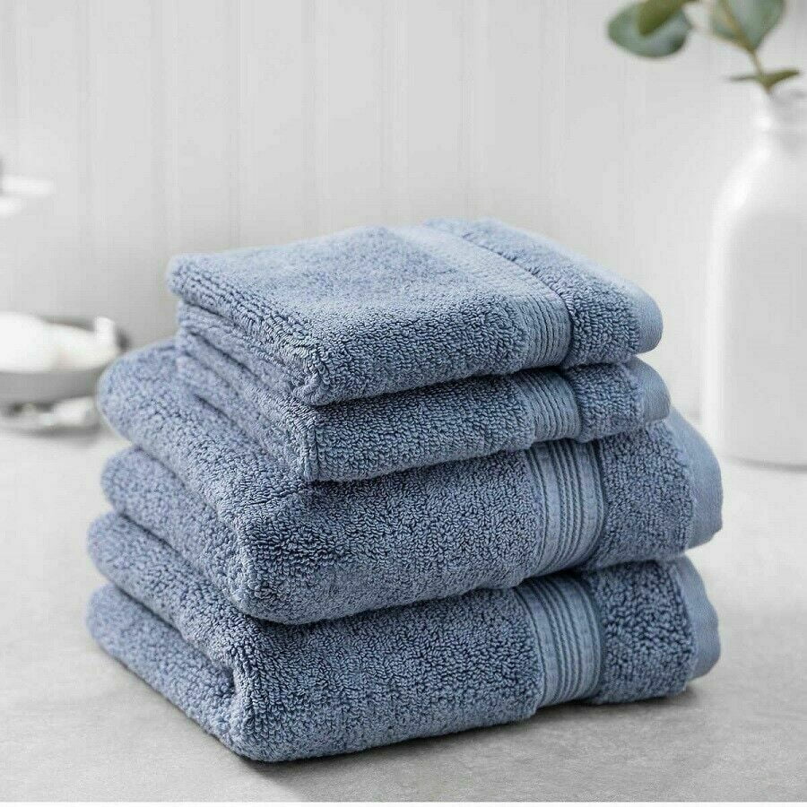Charisma 100 Cotton 2 Luxury Hand Towels & 2 Wash Cloths, Flint Stone