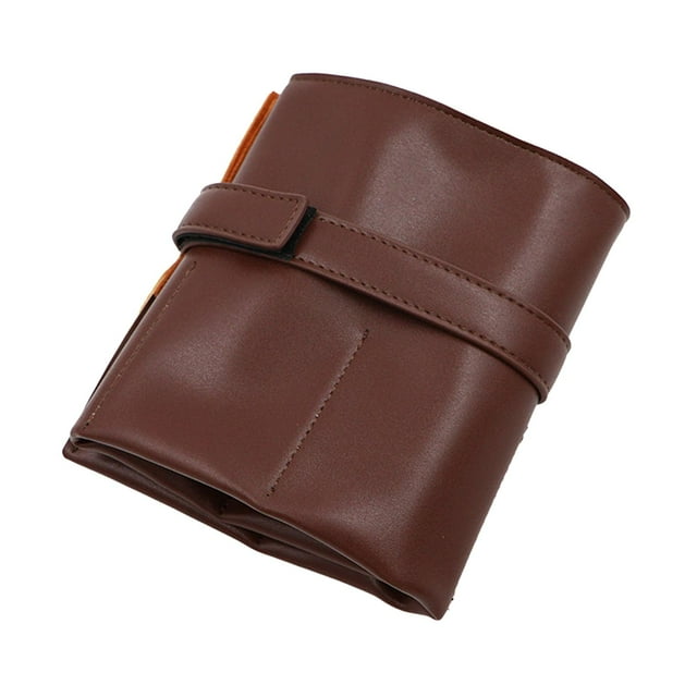 Esquirla Rouleau de Montre en Cuir PU Contient 6 Montres-Bracelets Rouleau de Bijoux Anti-Rayures 6 Fentes pour Marron